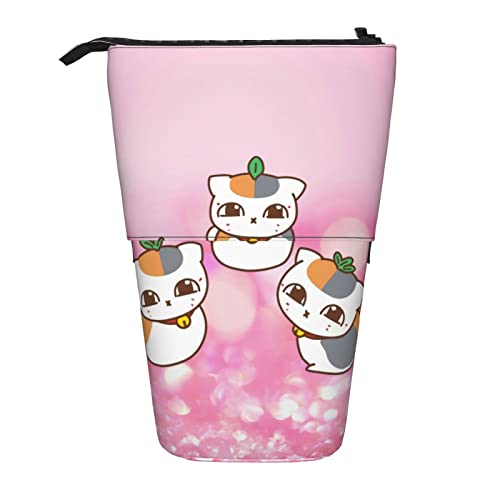 YINGD Natsume's Book of Friends Nyanko Sensei Katze Federmäppchen Erweiterbar Peanuts Federmäppchen Einziehbare Stifteetui Niedliche Große Kapazität Junge Mädchen Schreibwaren Tasche Leicht für von YINGD