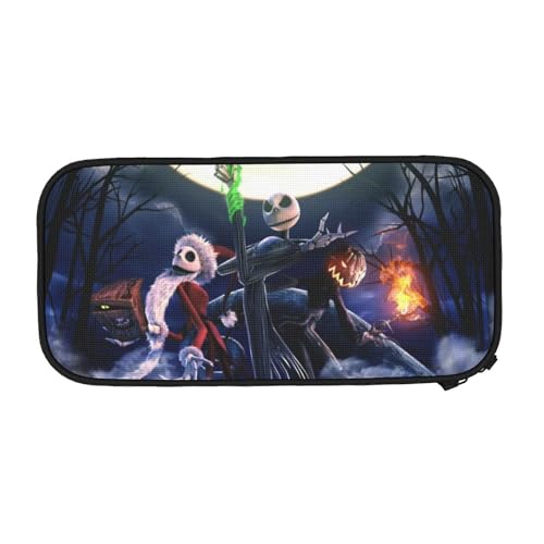 YINGD Nightmare Before Christmas Federmäppchen, großes Fassungsvermögen, ästhetischer Reißverschluss, Federmäppchen, Schulbedarf für Studenten, Büro, S, mehrfarbig, Europäischer und amerikanischer YINGD Nightmare Before Christmas Federmäppchen, großes Fassungsvermögen, ästhetischer Reißverschluss, Federmäppchen, Schulbedarf für Studenten, Büro, S, mehrfarbig, Europäischer und amerikanischer von YINGD