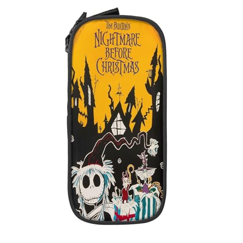 YINGD Nightmare Before Christmas Federmäppchen, großes Fassungsvermögen, ästhetischer Reißverschluss, Federmäppchen, Schulbedarf für Studenten, Büro, S, mehrfarbig, Europäischer und amerikanischer YINGD Nightmare Before Christmas Federmäppchen, großes Fassungsvermögen, ästhetischer Reißverschluss, Federmäppchen, Schulbedarf für Studenten, Büro, S, mehrfarbig, Europäischer und amerikanischer von YINGD