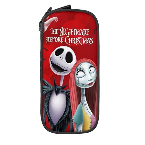YINGD Nightmare Before Christmas Federmäppchen, großes Fassungsvermögen, ästhetischer Reißverschluss, Federmäppchen, Schulbedarf für Studenten, Büro, S, mehrfarbig, Europäischer und amerikanischer YINGD Nightmare Before Christmas Federmäppchen, großes Fassungsvermögen, ästhetischer Reißverschluss, Federmäppchen, Schulbedarf für Studenten, Büro, S, mehrfarbig, Europäischer und amerikanischer von YINGD