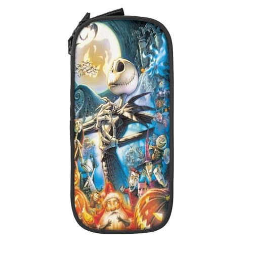 YINGD Nightmare Before Christmas Federmäppchen, großes Fassungsvermögen, ästhetischer Reißverschluss, Federmäppchen, Schulbedarf für Studenten, Büro, S von YINGD
