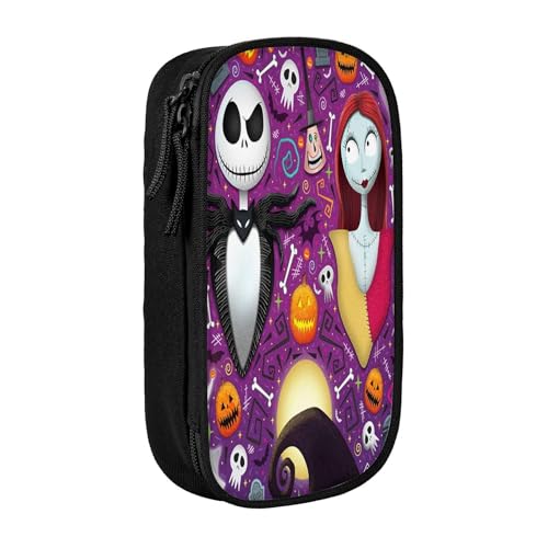 YINGD Nightmare Before Christmas Federmäppchen mit großem Fassungsvermögen, wasserdicht und langlebig, Federmäppchen, Reißverschluss, Organizer-Box YINGD Nightmare Before Christmas Federmäppchen mit großem Fassungsvermögen, wasserdicht und langlebig, Federmäppchen, Reißverschluss, Organizer-Box von YINGD