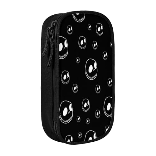 YINGD Nightmare Before Christmas Federmäppchen mit großem Fassungsvermögen, wasserdicht und langlebig, Federmäppchen, Reißverschluss, Organizer-Box YINGD Nightmare Before Christmas Federmäppchen mit großem Fassungsvermögen, wasserdicht und langlebig, Federmäppchen, Reißverschluss, Organizer-Box von YINGD