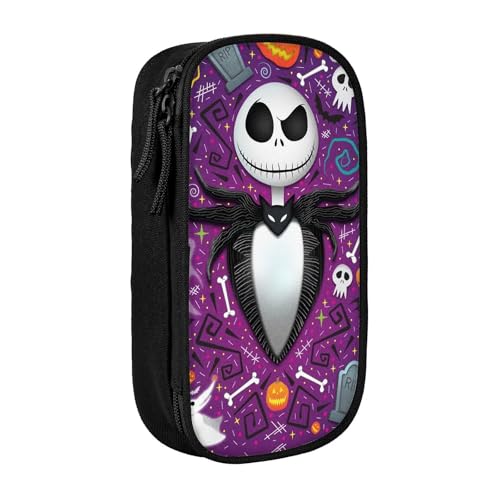 YINGD Nightmare Before Christmas Federmäppchen mit großem Fassungsvermögen, wasserdicht und langlebig, Federmäppchen, Reißverschluss, Organizer-Box YINGD Nightmare Before Christmas Federmäppchen mit großem Fassungsvermögen, wasserdicht und langlebig, Federmäppchen, Reißverschluss, Organizer-Box von YINGD