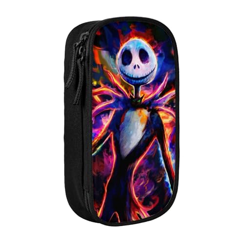 YINGD Nightmare Before Christmas Federmäppchen mit großem Fassungsvermögen, wasserdicht und langlebig, Federmäppchen, Reißverschluss, Organizer-Box YINGD Nightmare Before Christmas Federmäppchen mit großem Fassungsvermögen, wasserdicht und langlebig, Federmäppchen, Reißverschluss, Organizer-Box von YINGD