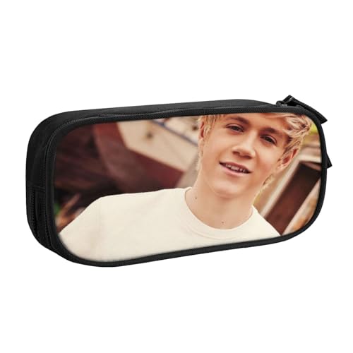 YINGD One Direction Federmäppchen mit 3 Netz-Trennwänden, tragbare Reißverschlusstasche für Schreibwaren, Schmuck, Kopfhörer (Polyester), mehrfarbig, Europäischer und amerikanischer Stil, Retro von YINGD