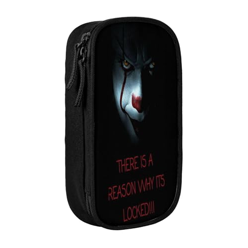 YINGD Pennywise Federmäppchen mit großem Fassungsvermögen, wasserdicht und langlebig, Federmäppchen, Reißverschluss, Organizer-Box, mehrfarbig, Europäischer und amerikanischer Stil, Retro, modern von YINGD