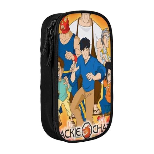 YINGD Raptor Chase Federmäppchen mit Dinosaurier-Motiv, Motiv: Running Sometimes Little Motivation, Federmäppchen, große Tasche, Schule, mehrfarbig, Europäischer und amerikanischer Stil, Retro, modern von YINGD