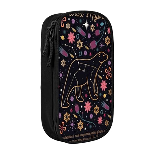 YINGD Rebels of The Cosmos Federmäppchen mit 3 Netz-Trennwänden, tragbare Reißverschlusstasche für Schreibwaren, Schmuck, Kopfhörer (Polyester) von YINGD