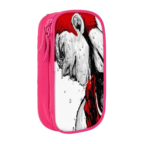 YINGD S-lam D-UNK Federmäppchen, Anime, Stiftebox, für Studenten, Schule, mit Reißverschluss, rose, 21x10.5x5cm, Taschen-Organizer von YINGD