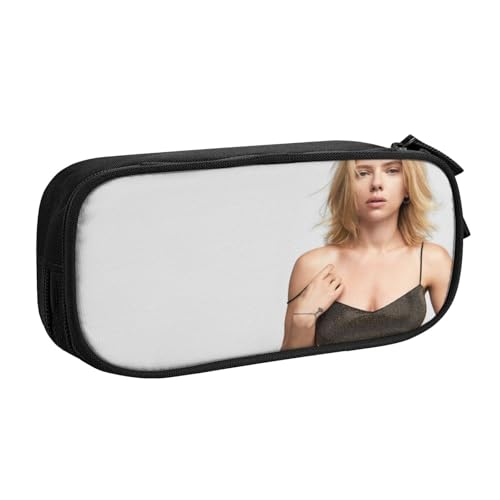 YINGD Scarlett Johansson Federmäppchen mit RFID-blockierender Tasche – sicherer Oxford-Tuch-Organizer für Karten, Stifte, Bargeld, mehrfarbig, Europäischer und amerikanischer Stil, Retro, modern von YINGD