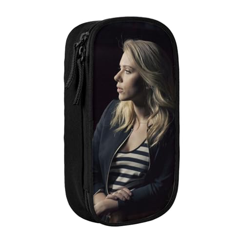 YINGD Scarlett Johansson Federmäppchen mit RFID-blockierender Tasche – sicherer Oxford-Tuch-Organizer für Karten, Stifte, Bargeld, mehrfarbig, Europäischer und amerikanischer Stil, Retro, modern von YINGD