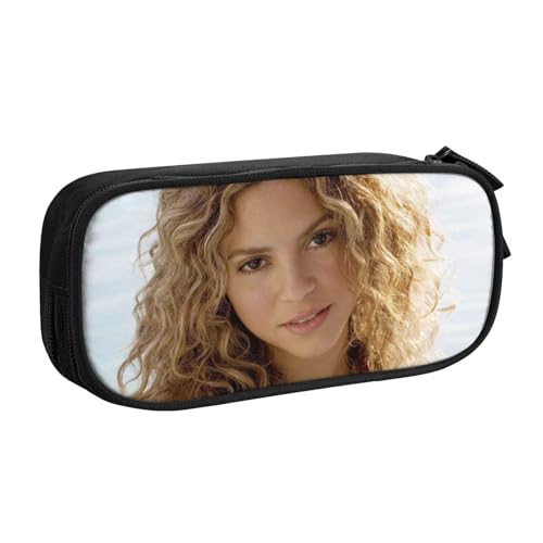 YINGD Shakira Federmäppchen auslaufsicher innen – Oxford-Tuch mit Reißverschluss für Tintenstifte, Lippenstifte, kleine Gegenstände, mehrfarbig, Europäischer und amerikanischer Stil, Retro, modern von YINGD