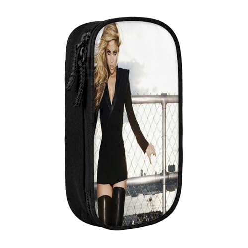 YINGD Shakira Federmäppchen mit integriertem Spitzer – All-in-One-Aufbewahrung für Bleistifte, Radiergummis, Lineale (Schulgebrauch), mehrfarbig, Europäischer und amerikanischer Stil, Retro, modern von YINGD