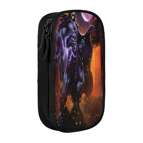 YINGD Skelett-Federmäppchen für Musikliebhaber, Oxford-Tuch-Tasche für Gitarrenplektren, Noten, Stifte (Geschenkidee), mehrfarbig, Europäischer und amerikanischer Stil, Retro, modern von YINGD