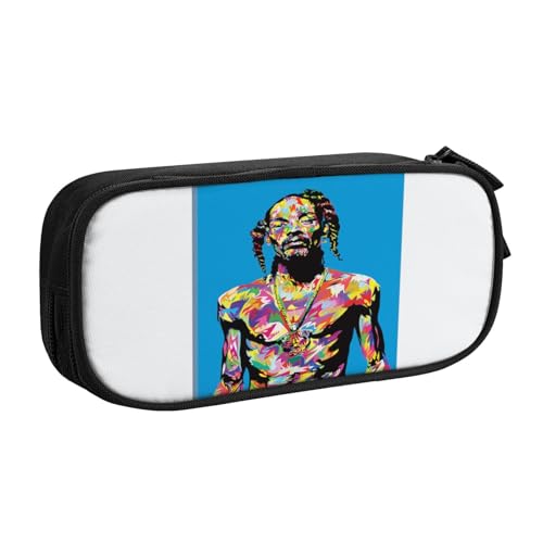 YINGD Snoop Dogg Federmäppchen für Musikliebhaber – Oxford-Tuch für Gitarrenplektren, Noten, Stifte (Geschenkidee), mehrfarbig, Europäischer und amerikanischer Stil, Retro, modern von YINGD