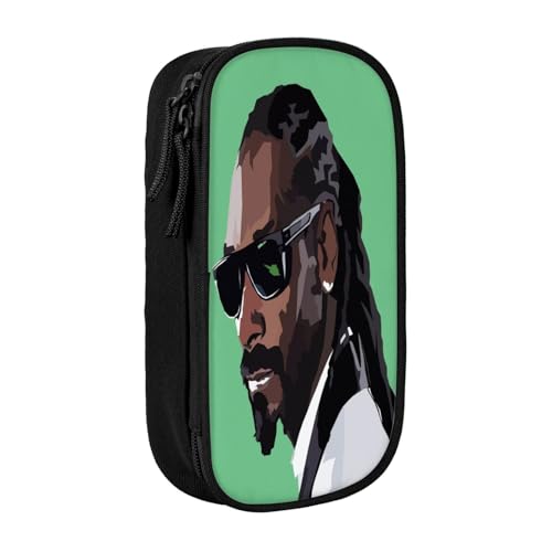 YINGD Snoop Dogg Federmäppchen mit RFID-blockierender Tasche – sicherer Oxford-Tuch-Organizer für Karten, Stifte, Bargeld von YINGD