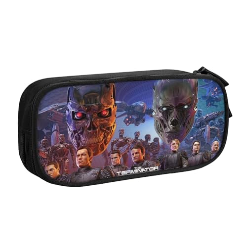 YINGD Terminator The Resistance Federmäppchen, auslaufsichere Innenseite, Oxford-Tuch mit Reißverschluss für Tintenstifte, Lippenstifte, kleine Gegenstände von YINGD