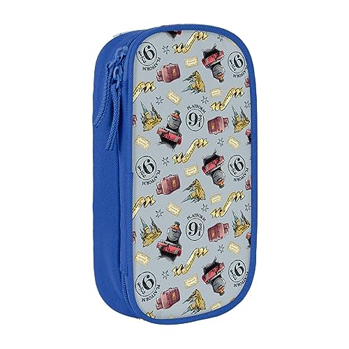 YINGD The Cuphead Show Federmäppchen mit großem Fassungsvermögen, großes Federmäppchen mit Reißverschluss, Organizer-Etui, Schwarz , 21x10.5x5cm, Taschen-Organizer von YINGD