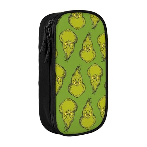 YINGD The Grinch Federmäppchen, robuste Aufbewahrungstasche, wasserabweisendes Design für Schule, Büro, Wanderausflüge YINGD The Grinch Federmäppchen, robuste Aufbewahrungstasche, wasserabweisendes Design für Schule, Büro, Wanderausflüge von YINGD
