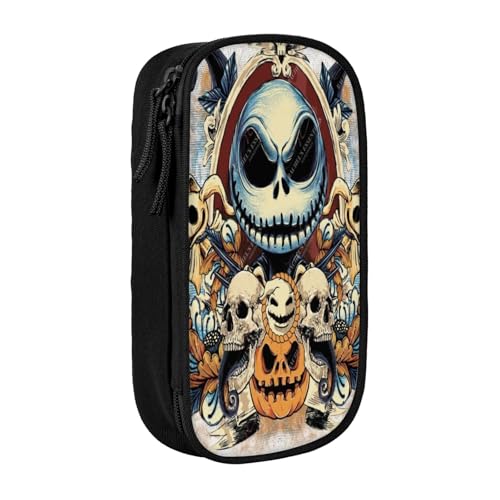 YINGD The Nightmare Before Christmas Federmäppchen, Reisegröße, kompaktes Reißverschluss-Design, passt in Handtaschen, Rucksäcke, Koffer, mehrfarbig, Europäischer und amerikanischer Stil, Retro YINGD The Nightmare Before Christmas Federmäppchen, Reisegröße, kompaktes Reißverschluss-Design, passt in Handtaschen, Rucksäcke, Koffer, mehrfarbig, Europäischer und amerikanischer Stil, Retro von YINGD