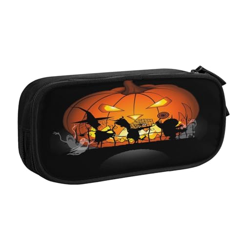 YINGD The Nightmare Before Christmas Federmäppchen, erweiterbare Aufbewahrungstasche, verstellbare Kapazität für Kunstbedarf, Tech-Ausrüstung, Toilettenartikel von YINGD