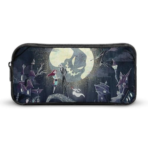 YINGD The Nightmare Before Christmas Federmäppchen, tragbar, mit Reißverschluss, Kosmetiktasche, hohe Kapazität, Make-up-Tasche, Schreibwaren-Tasche, mehrfarbig, Europäischer und amerikanischer Stil YINGD The Nightmare Before Christmas Federmäppchen, tragbar, mit Reißverschluss, Kosmetiktasche, hohe Kapazität, Make-up-Tasche, Schreibwaren-Tasche, mehrfarbig, Europäischer und amerikanischer Stil von YINGD
