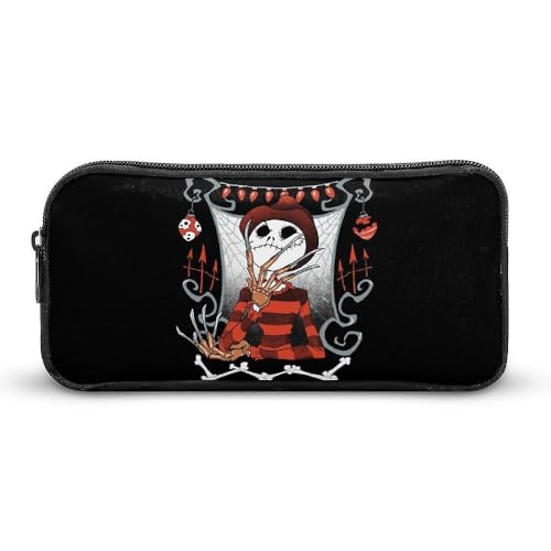 YINGD The Nightmare Before Christmas Federmäppchen, tragbar, mit Reißverschluss, Kosmetiktasche, hohe Kapazität, Make-up-Tasche, Schreibwaren-Tasche YINGD The Nightmare Before Christmas Federmäppchen, tragbar, mit Reißverschluss, Kosmetiktasche, hohe Kapazität, Make-up-Tasche, Schreibwaren-Tasche von YINGD