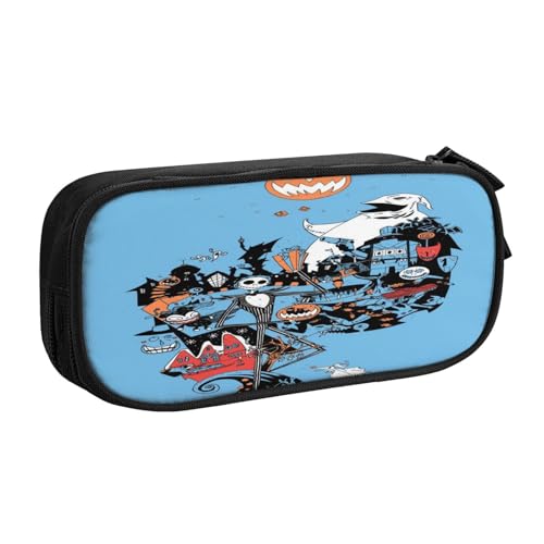 YINGD The Nightmare Before Christmas Federmäppchen für Künstler unterwegs – wasserabweisendes Oxford-Gewebe mit Pinselschlaufen und Stiftfächern, mehrfarbig, Europäischer und amerikanischer Stil YINGD The Nightmare Before Christmas Federmäppchen für Künstler unterwegs – wasserabweisendes Oxford-Gewebe mit Pinselschlaufen und Stiftfächern, mehrfarbig, Europäischer und amerikanischer Stil von YINGD