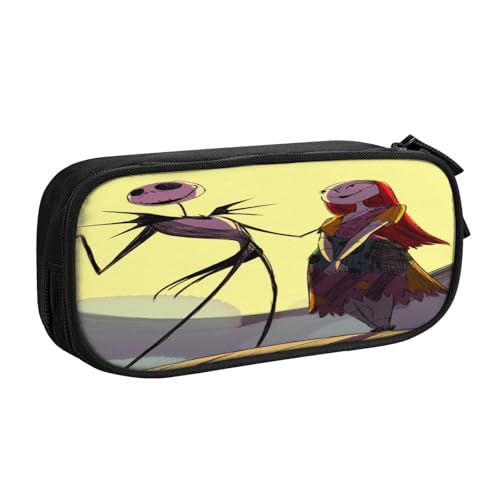 YINGD The Nightmare Before Christmas Federmäppchen für Künstler unterwegs – wasserabweisendes Oxford-Gewebe mit Pinselschlaufen und Stiftfächern, mehrfarbig, Europäischer und amerikanischer Stil YINGD The Nightmare Before Christmas Federmäppchen für Künstler unterwegs – wasserabweisendes Oxford-Gewebe mit Pinselschlaufen und Stiftfächern, mehrfarbig, Europäischer und amerikanischer Stil von YINGD