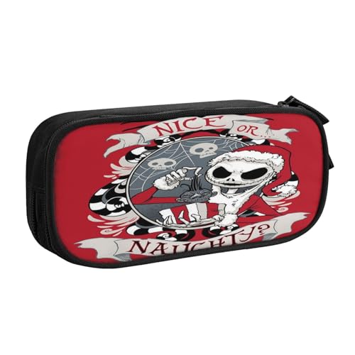 YINGD The Nightmare Before Christmas Federmäppchen für Lehrer und Schüler – Doppelreißverschluss + 3 Netztaschen, einfache Handwäsche, mehrfarbig, Europäischer und amerikanischer Stil, Retro, modern YINGD The Nightmare Before Christmas Federmäppchen für Lehrer und Schüler – Doppelreißverschluss + 3 Netztaschen, einfache Handwäsche, mehrfarbig, Europäischer und amerikanischer Stil, Retro, modern von YINGD