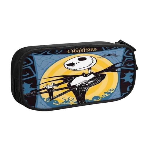 YINGD The Nightmare Before Christmas Federmäppchen für Musikliebhaber, Oxford-Tuch-Tasche für Gitarrenplektren, Noten, Stifte (Geschenkidee) von YINGD
