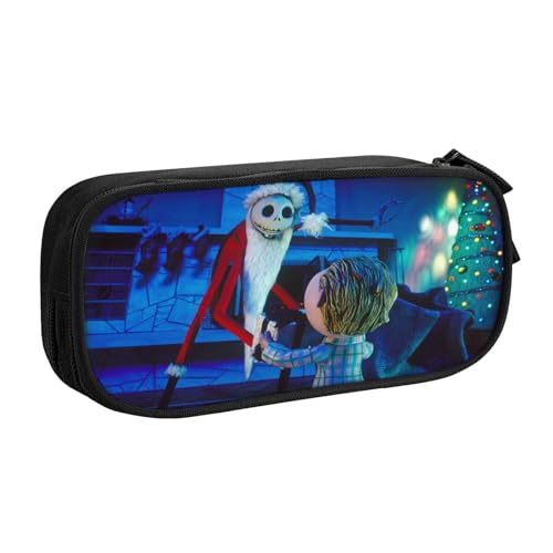 YINGD The Nightmare Before Christmas Federmäppchen für Notfall-Kits, strapazierfähige Reißverschlusstasche für Erste Hilfe, Stifte, Taschenlampen (tragbar), mehrfarbig, Europäischer und amerikanischer von YINGD