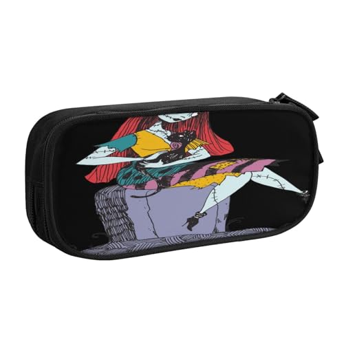 YINGD The Nightmare Before Christmas Federmäppchen für Puzzle-Liebhaber - Netztaschen für Stifte, Lupen, Kleinteile (tragbares Design), mehrfarbig, Europäischer und amerikanischer Stil, Retro, modern von YINGD