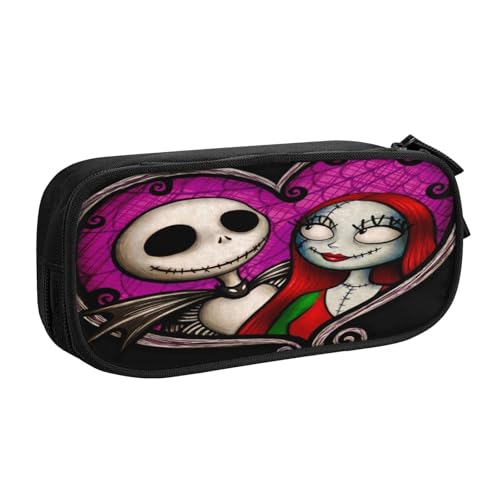 YINGD The Nightmare Before Christmas Federmäppchen für minimalistische Reisen – ultraleichtes Oxford-Gewebe, passend für Reisepass, Stifte, Münzen YINGD The Nightmare Before Christmas Federmäppchen für minimalistische Reisen – ultraleichtes Oxford-Gewebe, passend für Reisepass, Stifte, Münzen von YINGD