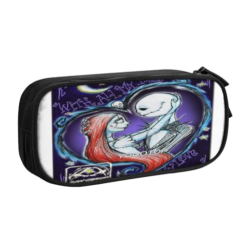 YINGD The Nightmare Before Christmas Federmäppchen mit Karabiner-Clip - aufsteckbare Oxford-Stofftasche für Rucksäcke, Gürtel, Gepäck YINGD The Nightmare Before Christmas Federmäppchen mit Karabiner-Clip - aufsteckbare Oxford-Stofftasche für Rucksäcke, Gürtel, Gepäck von YINGD
