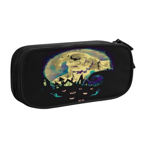 YINGD The Nightmare Before Christmas Federmäppchen mit Namensschild-Schlitz, personalisiertes ID-Tag für Schulkinder, Camper, Reisende YINGD The Nightmare Before Christmas Federmäppchen mit Namensschild-Schlitz, personalisiertes ID-Tag für Schulkinder, Camper, Reisende von YINGD