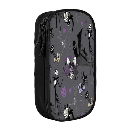 YINGD The Nightmare Before Christmas Federmäppchen mit abnehmbarem Riemen – Oxford-Tuch Multi-Pocket Tasche für Stifte, Werkzeuge, Kosmetik, mehrfarbig, Europäischer und amerikanischer Stil, Retro YINGD The Nightmare Before Christmas Federmäppchen mit abnehmbarem Riemen – Oxford-Tuch Multi-Pocket Tasche für Stifte, Werkzeuge, Kosmetik, mehrfarbig, Europäischer und amerikanischer Stil, Retro von YINGD