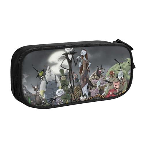 YINGD The Nightmare Before Christmas Federmäppchen mit abnehmbarem Riemen – Oxford-Tuch mit mehreren Fächern für Stifte, Werkzeuge, Kosmetik YINGD The Nightmare Before Christmas Federmäppchen mit abnehmbarem Riemen – Oxford-Tuch mit mehreren Fächern für Stifte, Werkzeuge, Kosmetik von YINGD