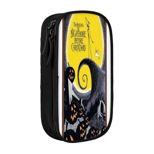 YINGD The Nightmare Before Christmas Federmäppchen mit doppeltem Reißverschluss, Make-up-Tasche – kompakte Oxford-Tuch-Tasche für Reisen, Fitnessstudio, tägliche Essentials YINGD The Nightmare Before Christmas Federmäppchen mit doppeltem Reißverschluss, Make-up-Tasche – kompakte Oxford-Tuch-Tasche für Reisen, Fitnessstudio, tägliche Essentials von YINGD
