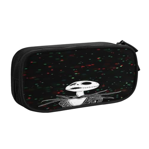 YINGD The Nightmare Before Christmas Federmäppchen mit gepolstertem Griff, leicht zu transportieren, Oxford-Stoff-Tasche für Schule, Büro, Kunstunterricht YINGD The Nightmare Before Christmas Federmäppchen mit gepolstertem Griff, leicht zu transportieren, Oxford-Stoff-Tasche für Schule, Büro, Kunstunterricht von YINGD