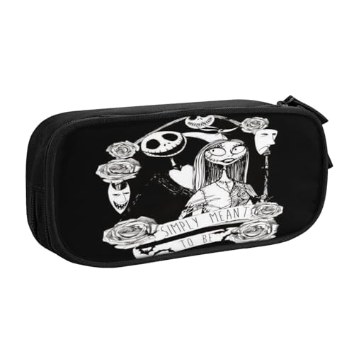 YINGD The Nightmare Before Christmas Federmäppchen mit transparentem Fenster - Einfache Identifizierung von Stiften, Lippenbalsam, kleinem Zubehör, mehrfarbig, Europäischer und amerikanischer Stil YINGD The Nightmare Before Christmas Federmäppchen mit transparentem Fenster - Einfache Identifizierung von Stiften, Lippenbalsam, kleinem Zubehör, mehrfarbig, Europäischer und amerikanischer Stil von YINGD
