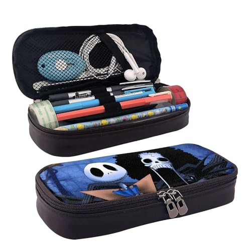 YINGD The Nightmare Before Christmas Movie Federmäppchen, braunes Leder, Stiftetasche, Schüler-Schreibwaren-Beutel, Organizer, für Schule, Bürobedarf für Kinder, mehrfarbig, Europäischer und YINGD The Nightmare Before Christmas Movie Federmäppchen, braunes Leder, Stiftetasche, Schüler-Schreibwaren-Beutel, Organizer, für Schule, Bürobedarf für Kinder, mehrfarbig, Europäischer und von YINGD