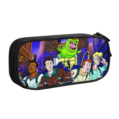 YINGD The Real Ghostbusters Federmäppchen für Musikliebhaber, Oxford-Tuch-Tasche für Gitarrenplektren, Noten, Stifte (Geschenkidee), mehrfarbig, Europäischer und amerikanischer Stil, Retro, modern von YINGD