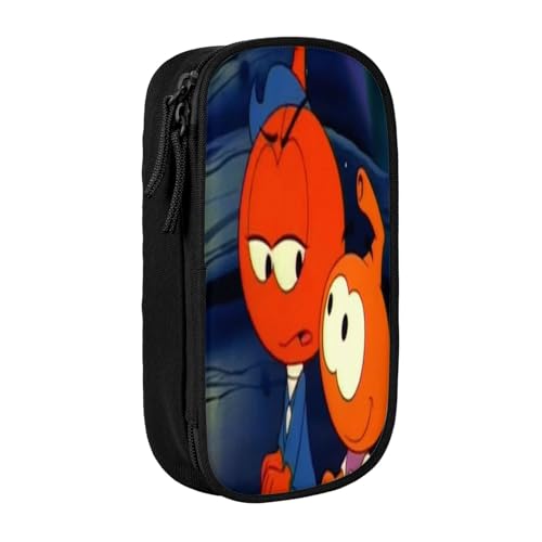 YINGD The Snorks Federmäppchen, auslaufsichere Innenseite, Oxford-Tuch mit Reißverschluss für Tintenstifte, Lippenstifte, kleine Gegenstände, mehrfarbig, Europäischer und amerikanischer Stil, Retro von YINGD