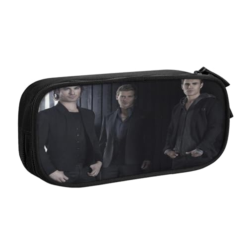 YINGD The Vam-Pire Diaries Federmäppchen mit RFID-blockierender Tasche, sicherer Oxford-Tuch-Organizer für Karten, Stifte, Bargeld von YINGD
