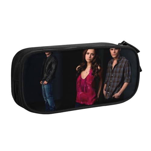 YINGD The Vam-Pire Diaries Federmäppchen mit integriertem Spitzer – All-in-One-Aufbewahrung für Bleistifte, Radiergummis, Lineale (Schulgebrauch) von YINGD