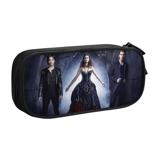 YINGD The Vampire Diaries Federmäppchen, großes Fassungsvermögen, doppelschichtiges Stifteetui, Schule, Schreibwaren, Federmäppchen, Zubehör, mehrfarbig, Europäischer und amerikanischer Stil, Retro YINGD The Vampire Diaries Federmäppchen, großes Fassungsvermögen, doppelschichtiges Stifteetui, Schule, Schreibwaren, Federmäppchen, Zubehör, mehrfarbig, Europäischer und amerikanischer Stil, Retro von YINGD