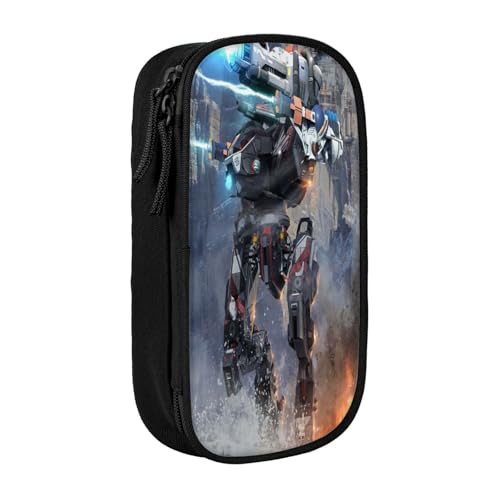 YINGD War of The Robots Federmäppchen, schmal, mit Reißverschluss, minimalistisches Design für Rucksäcke, Aktentaschen, Handtaschen (anpassbar) von YINGD