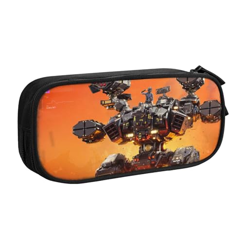 YINGD War of The Robots Federmäppchen mit RFID-blockierender Tasche – sicherer Oxford-Tuch-Organizer für Karten, Stifte, Bargeld von YINGD